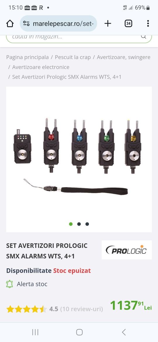 Vând Set Avertizori Prologic SMX Alarms WTX 4+1