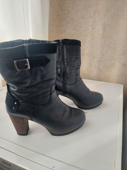 Дамски кожени боти