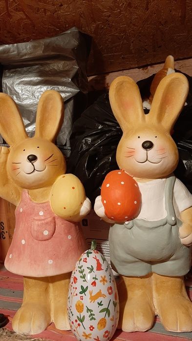 Figurine iepurași pt.gradina