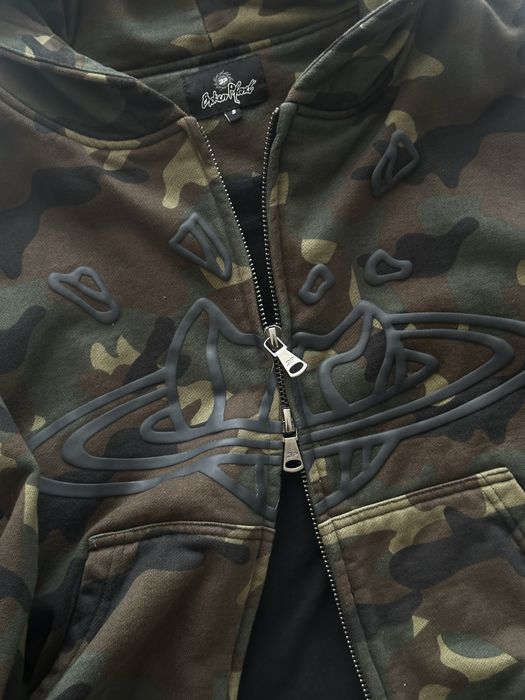 Broken Planet Camo Zip-Up Size S