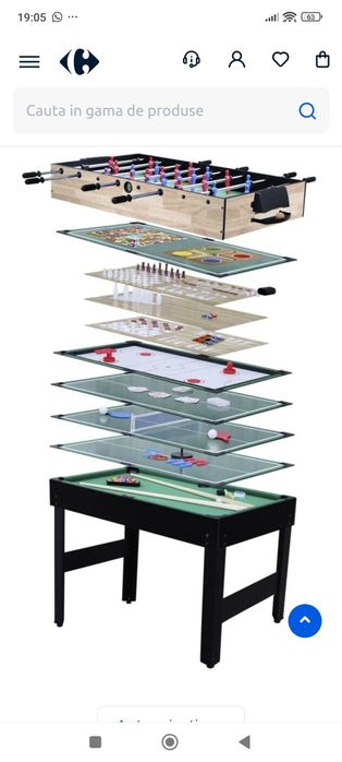 Masa cu jocuri 15 in 1