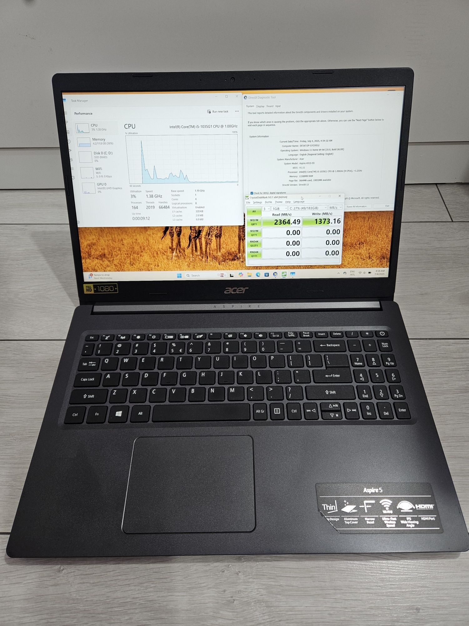 Acer Aspire 5 a515-55 i5 10th