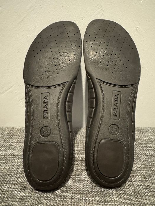 Prada Sports Black Patent Leather Lace.