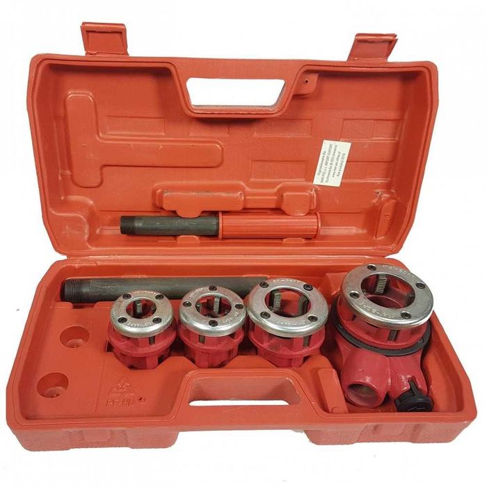 Комплект винторезка с 4 глави – 1/2″, 3/4″, 1″, 11/4″ Mar-Pol