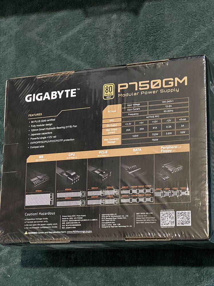Gigabyte P750GM V2 Gold