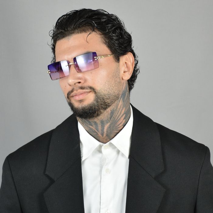 Ochelari de Soare unisex gradient mov albastru letila dreptunghi UV