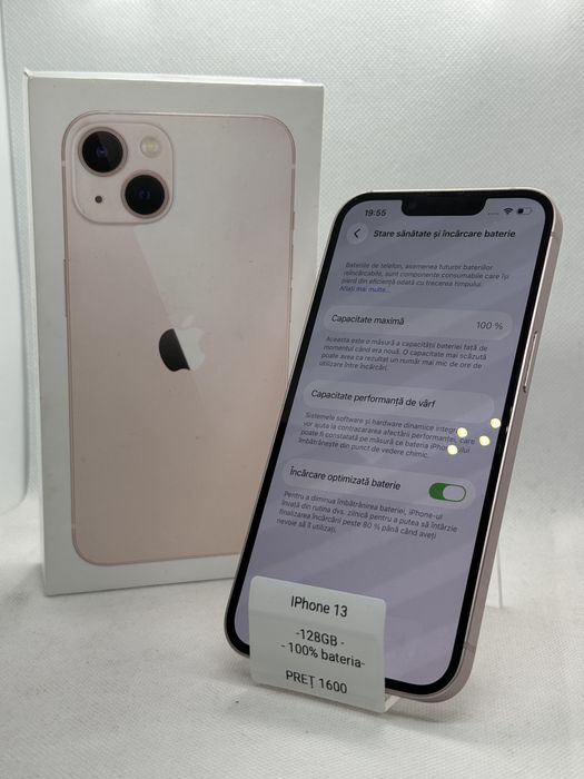 Magazin Vindem: Iphone 13, 128GB, 100% bateria