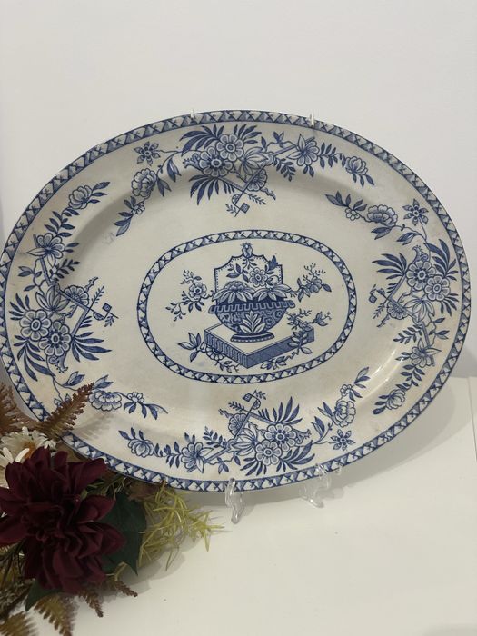 Platou decorativ antic Ironstone China - epoca victoriana