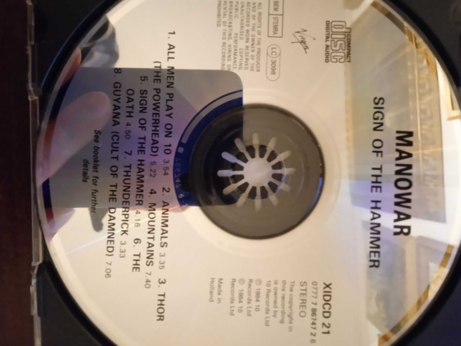 CD Manowar - Sign of the Hammer