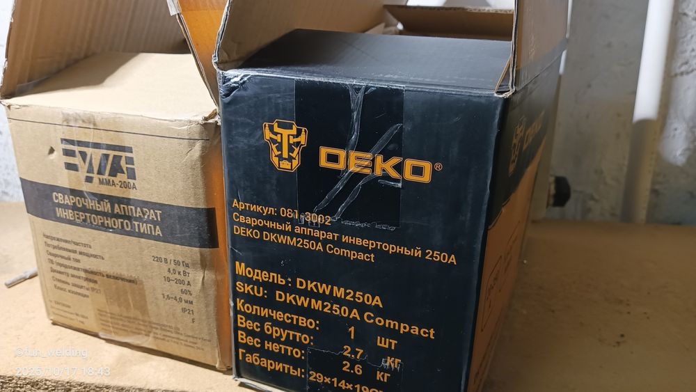 Сварочный инвертор Deko 250