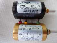 Potentiometri elicoidali multitura Amphenol, made in USA