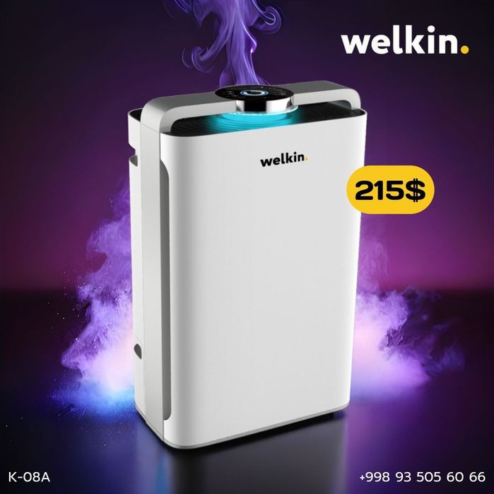 Очиститель и увлажнитель воздуха 2в1 модель Welkin K-08 Wifi до 60m2