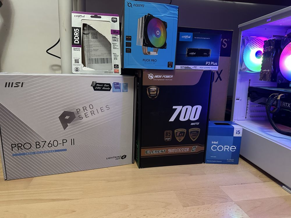 Sistem Gaming PC,Editare Video, Randari i5-13400F, RTX 3070 8GB NOU