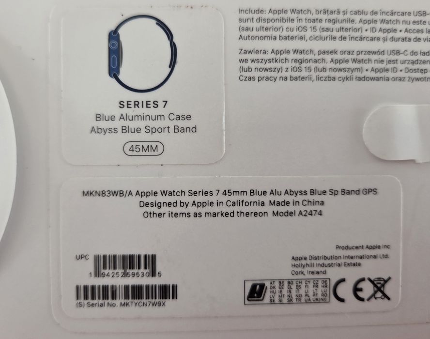 Apple watch 7 45mm blue