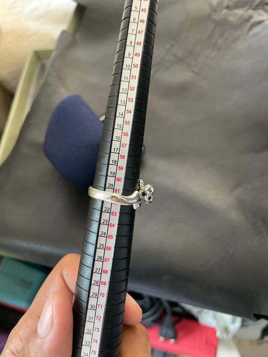 Inel model leopard placat cu aur alb,cu zirconiu cubic transparent