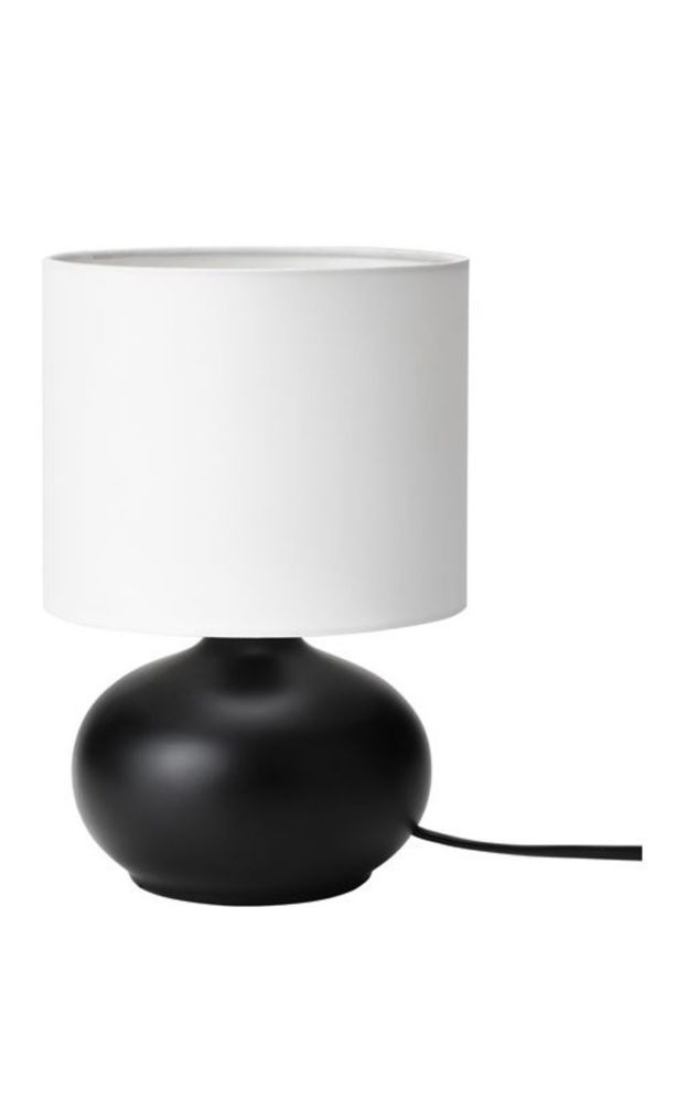 Настольная лампа IKEA E14, 8.6 Вт, керамика, полиэстер