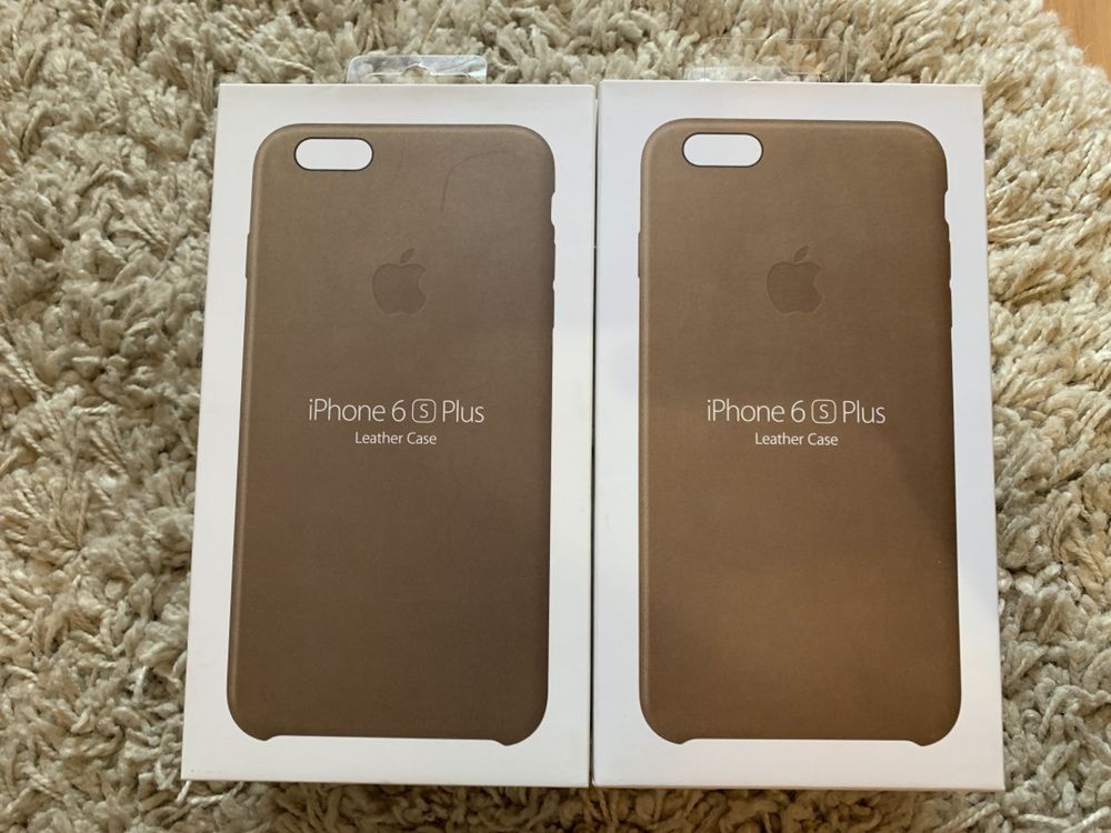 Lot 8 Huse iPhone 6s Plus Leather Case Piele Originale Brown Maro
