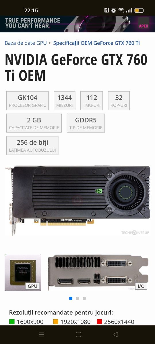 Gtx760 placa video