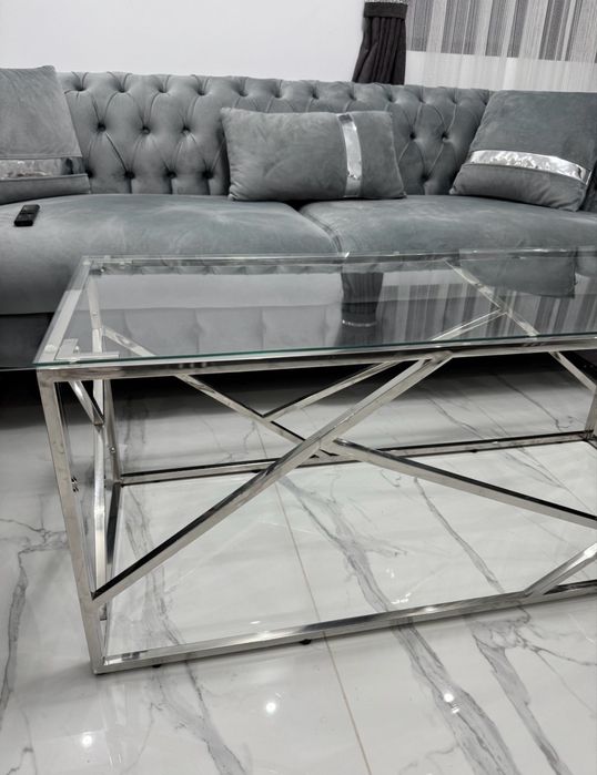 Холна маса сребриста