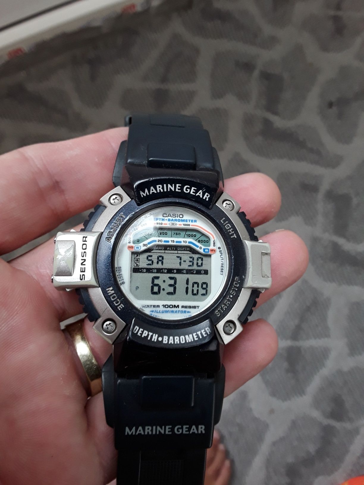 Casio marine gear senzor marlin vintage colecție