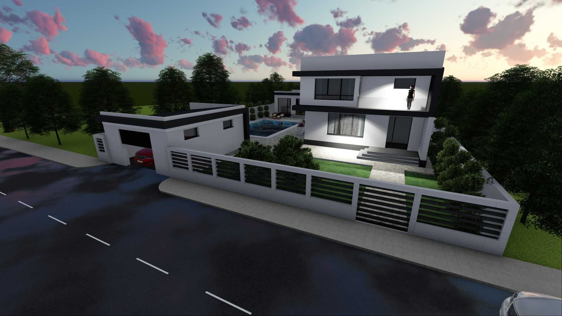 Vila cu Piscina, Casa pentru oaspeti si Garaj - Buzau Maracineni