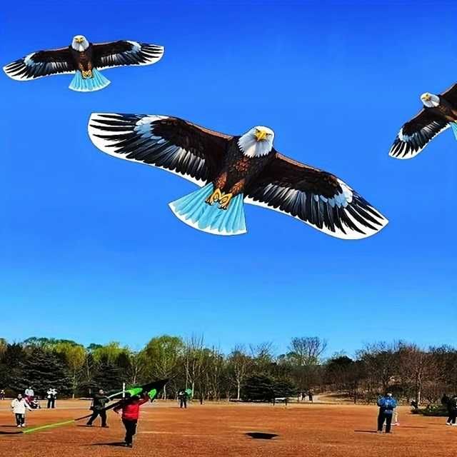 Хвърчило птица Орел 1,6м,1,8м, 50 м въже, подарък спорт на открито