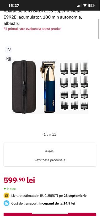 Masina de tuns Babyliss