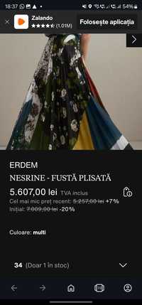 Erdem Nesrine -  PLISATĂ gen Gucci Fendi LV