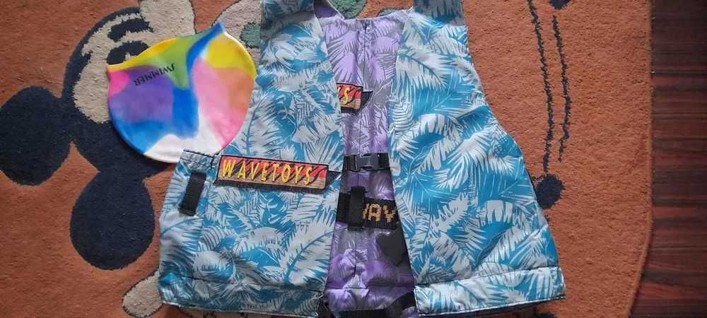 Vesta inot Wave Toys copii si casca inot