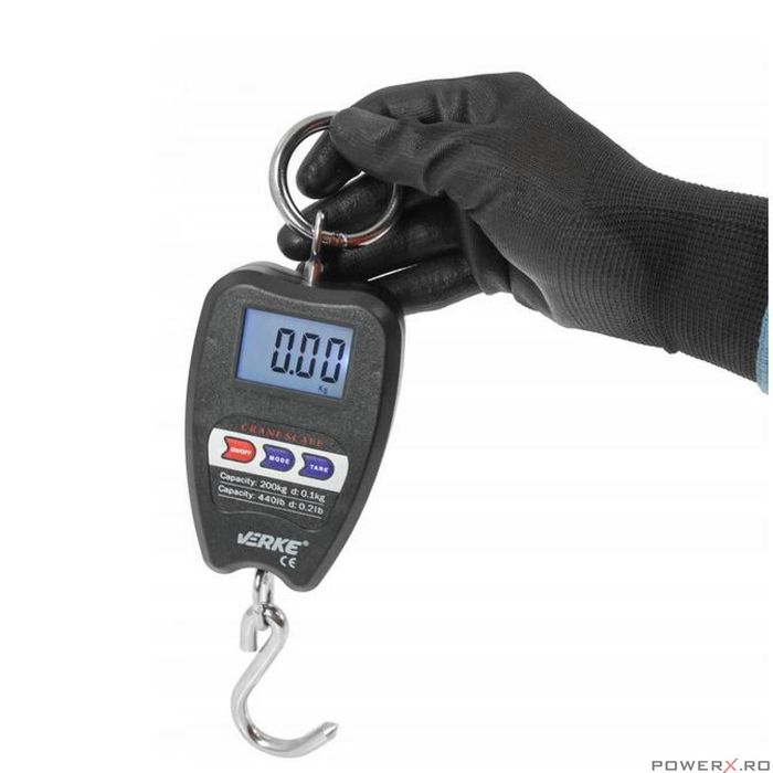 Cantar electronic, capacitate 0,5-200 kg precizie 100 g, Verke