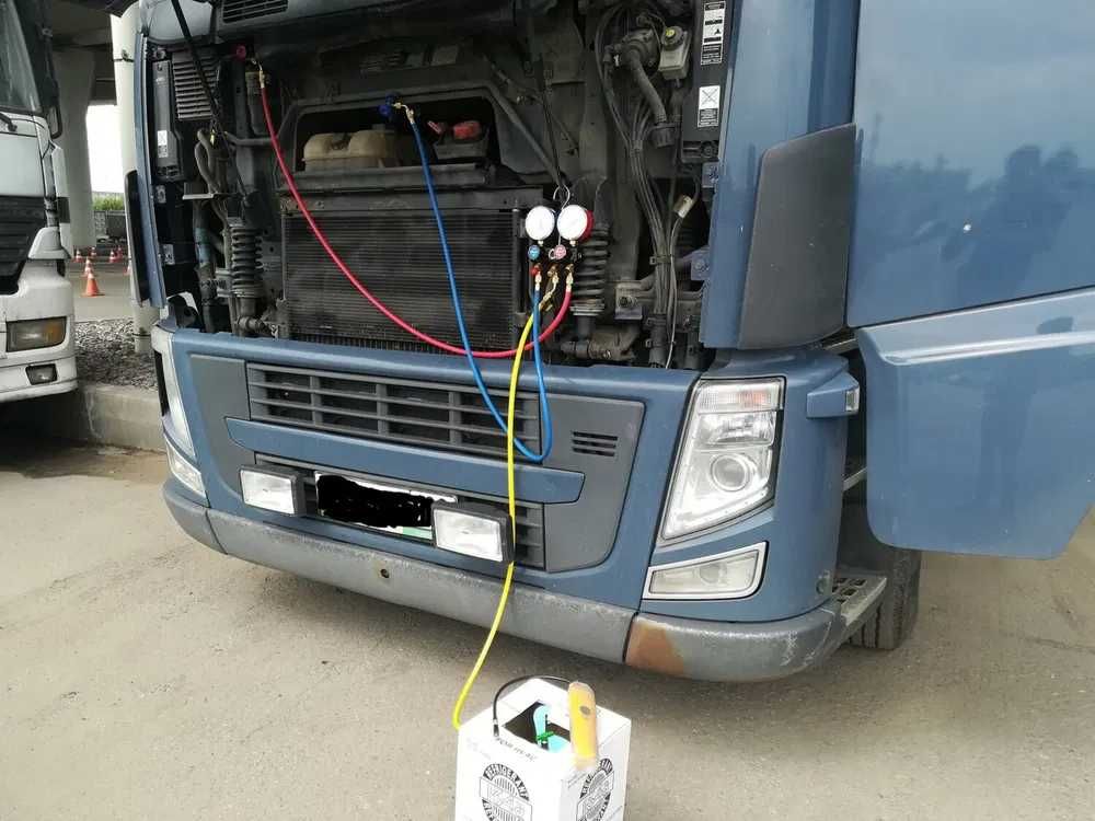 Заправка фреоном грузовые авто с выездом