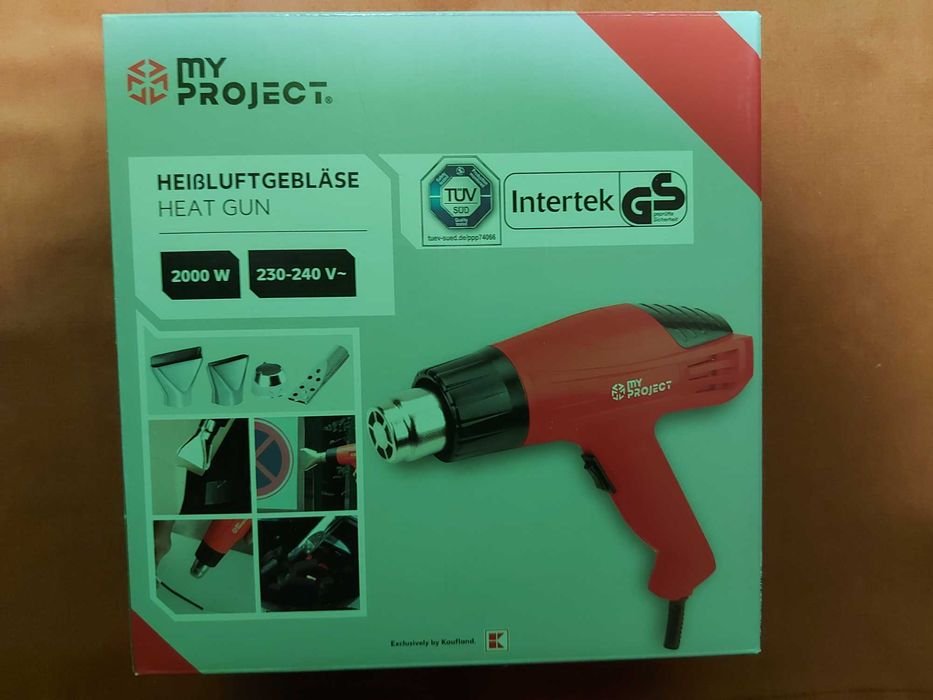 Pistol cu aer cald, model MyProject, putere 2000W