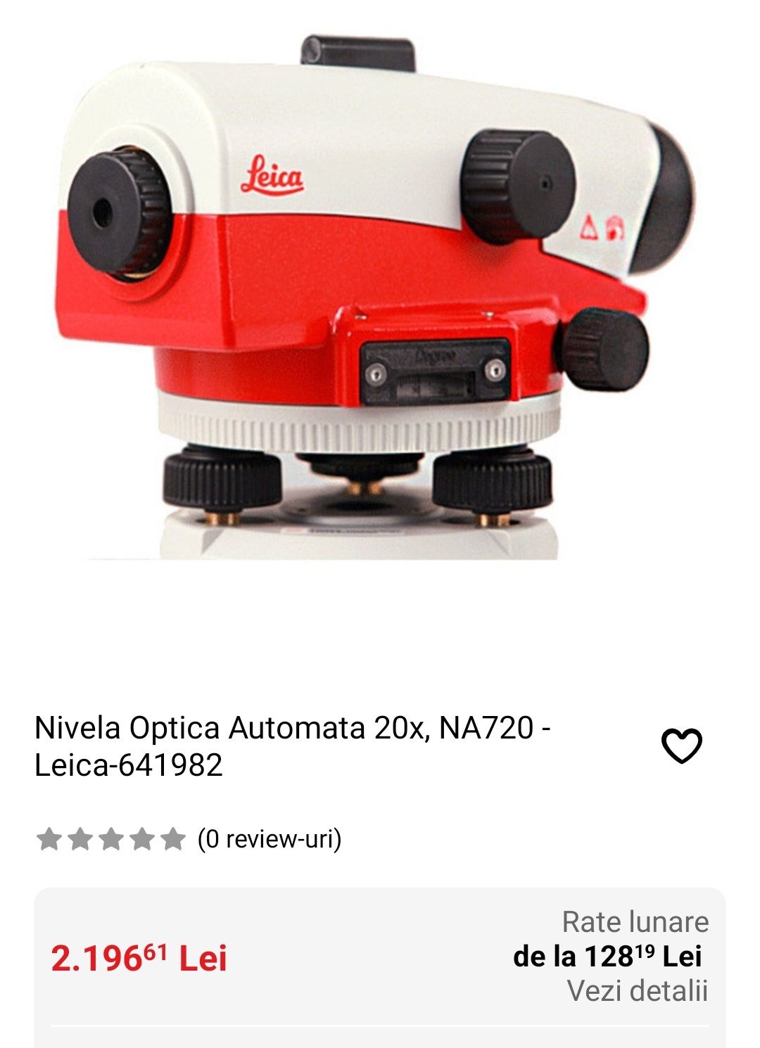 Nivela optica automată Leica Na730