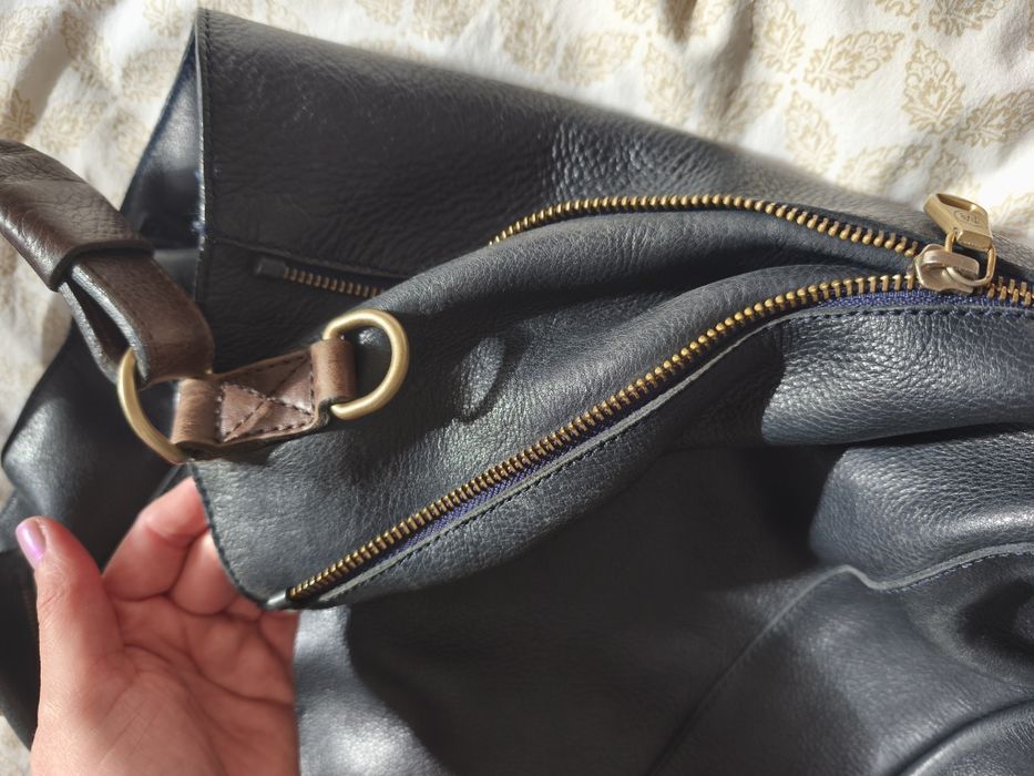 Geanta de piele Massimo dutti