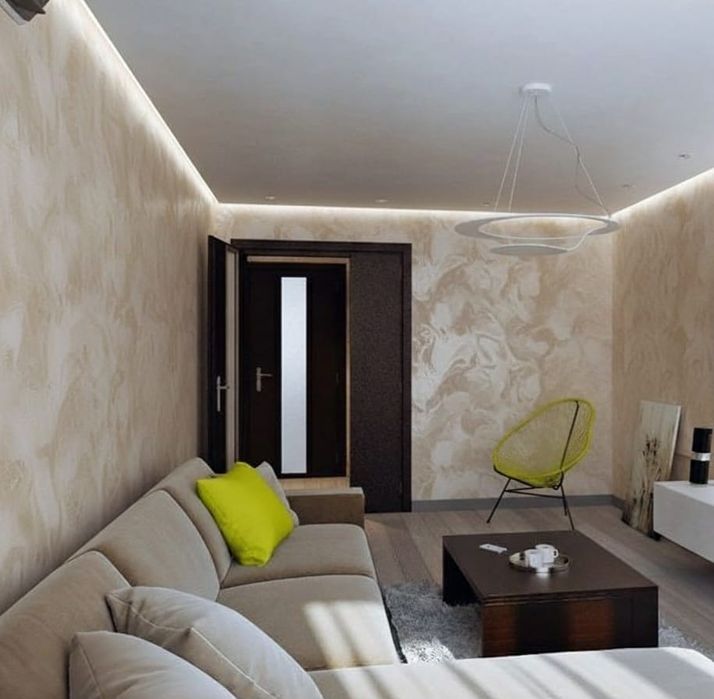 Отделка стен мокрым шёлком — Профессионально