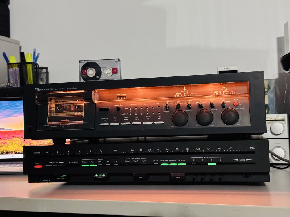 Deck de colecție Nakamichi 582, 3 Head,Impecabil,an 1979,Eq,Tone,Japan