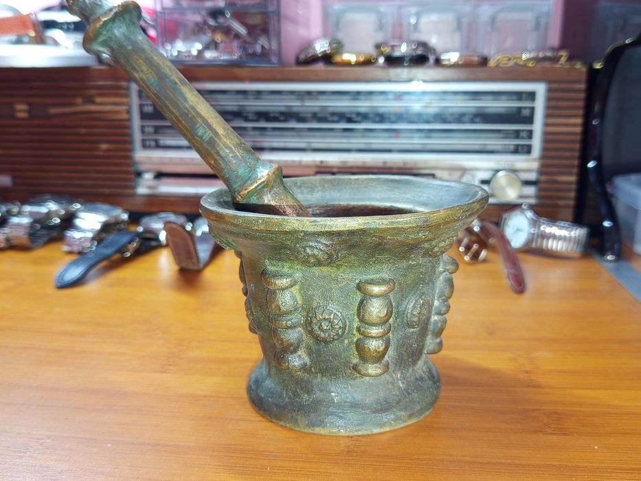 Mojar din bronz masiv, aproximativ sec XVII-XVIII