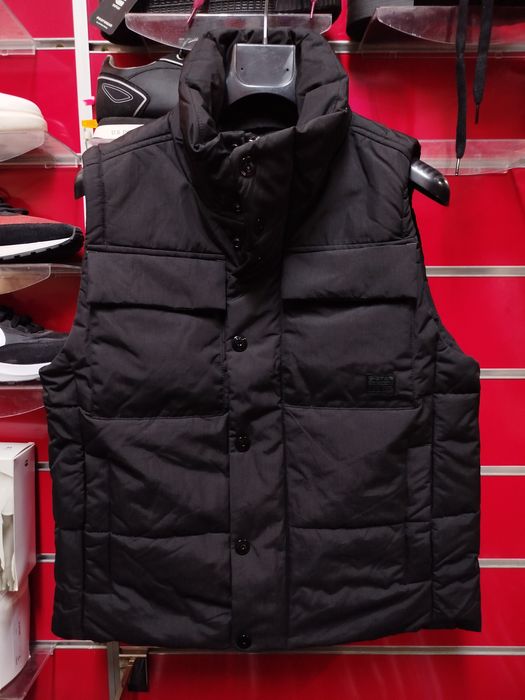 Водоустойчив елек G-Star Raw Foundation M нов мъжки черен грейка