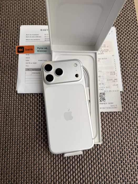 512!*НОВ*iPhone 17 Pro Max *Silver айфон 17 про макс бял 512