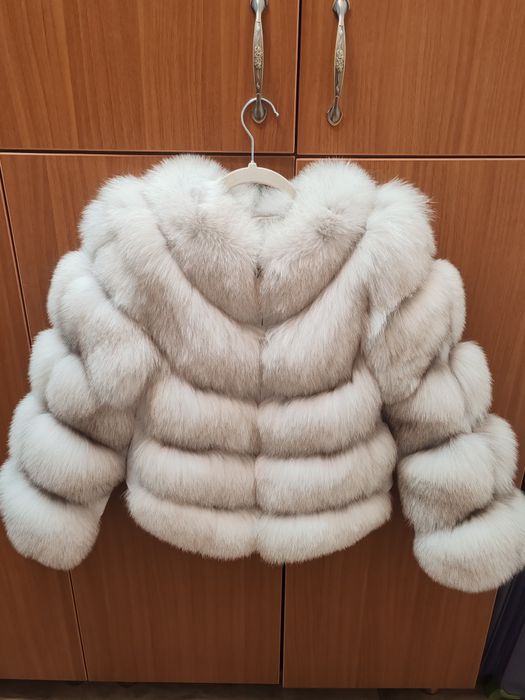 Blana naturala de vulpe xl noua