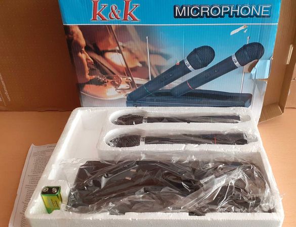 Вокални безжични  микрофони К&К AT-306 - 30лв.