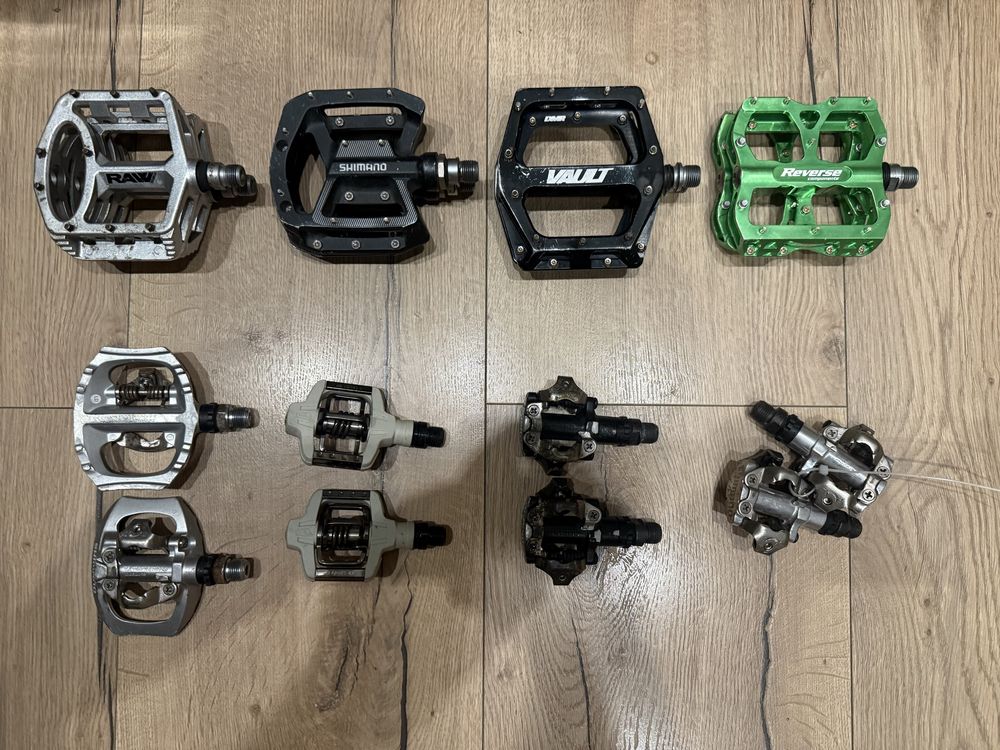 SPD MTB клипс и флат педали Clipless - Crank Brothers, Shimano, KCNC