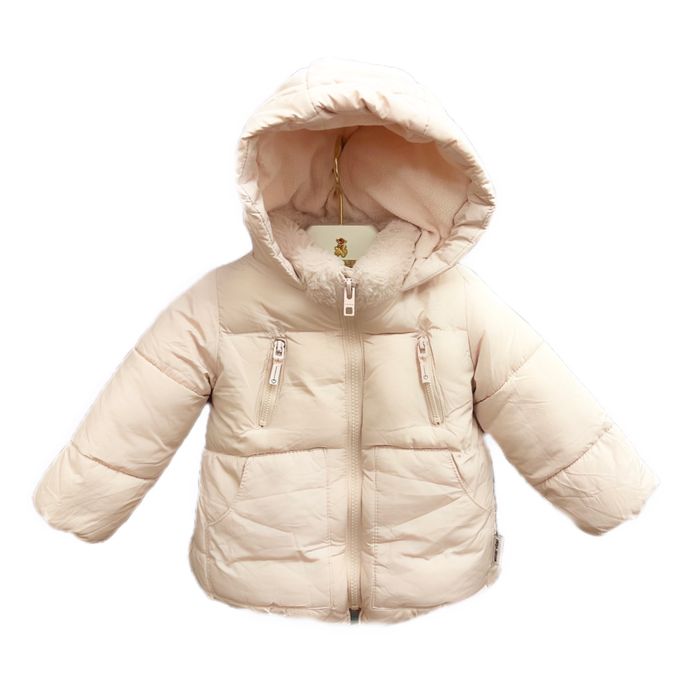 Детская в весенняя осенняя куртка с капюшоном для девочки ZARA