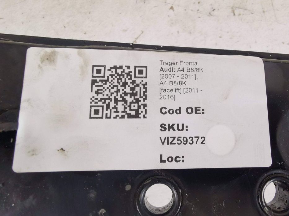 Trager Frontal Audi A4 B8/8K 2007 2008 2009 2010 2011, A4 B8/8K [facel