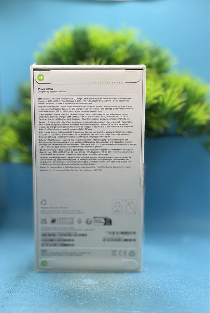 НОВ!!! Apple iPhone 15 Plus, 256GB, 5G, Blue
