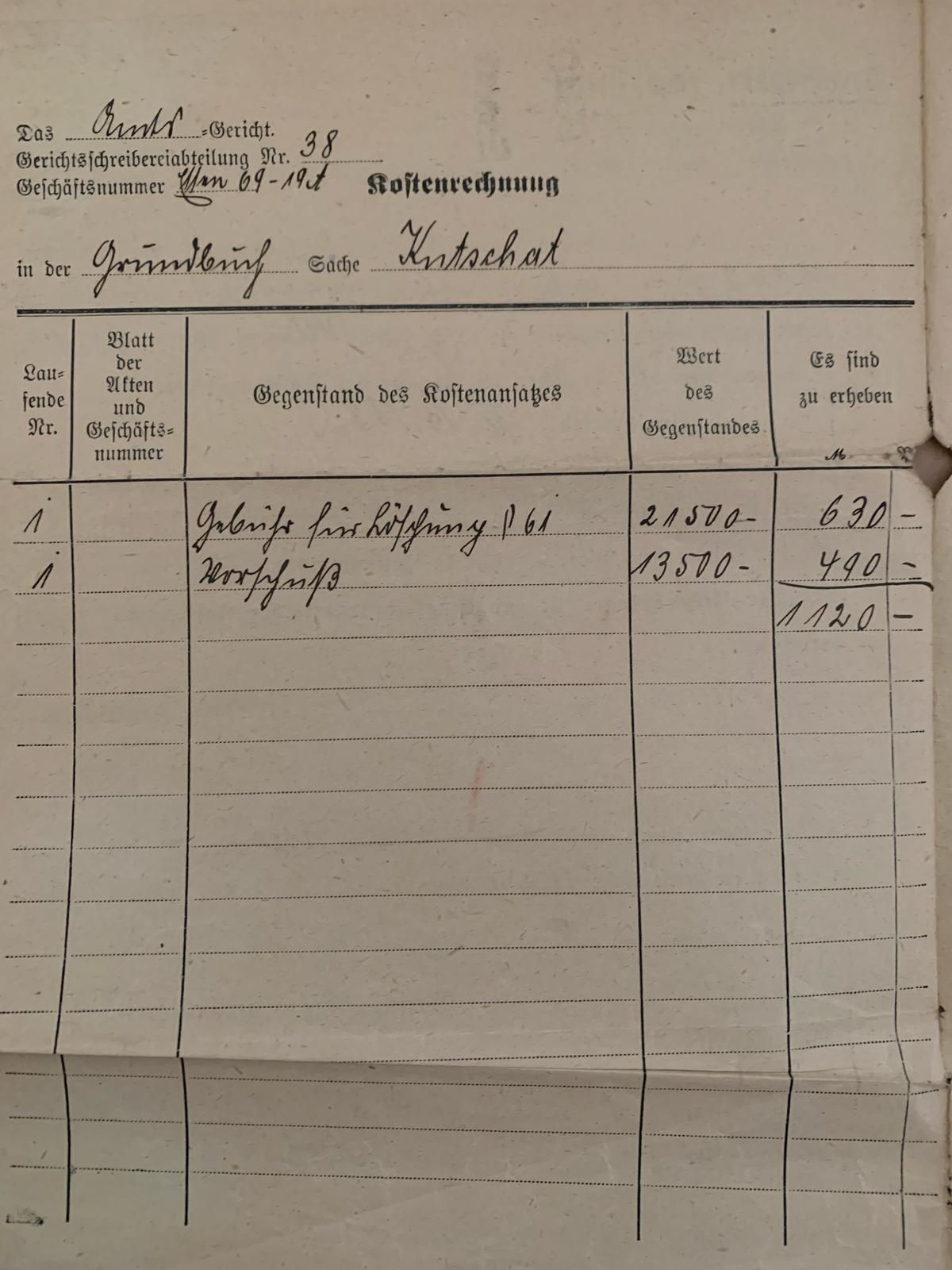 Scrisoare 1923 Germania stampilata cu factura de colectie