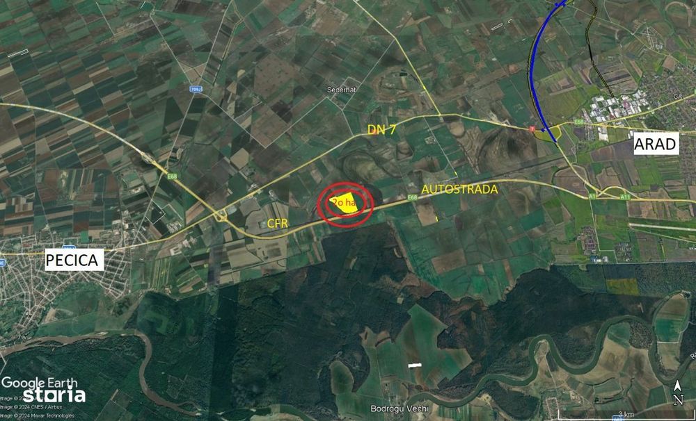 20 ha teren arabil Pecica