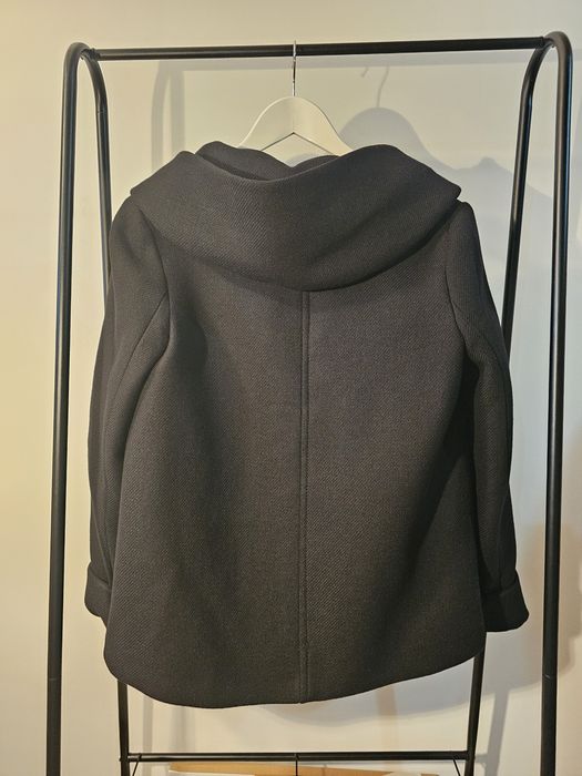 Palton scurt din lana Zara