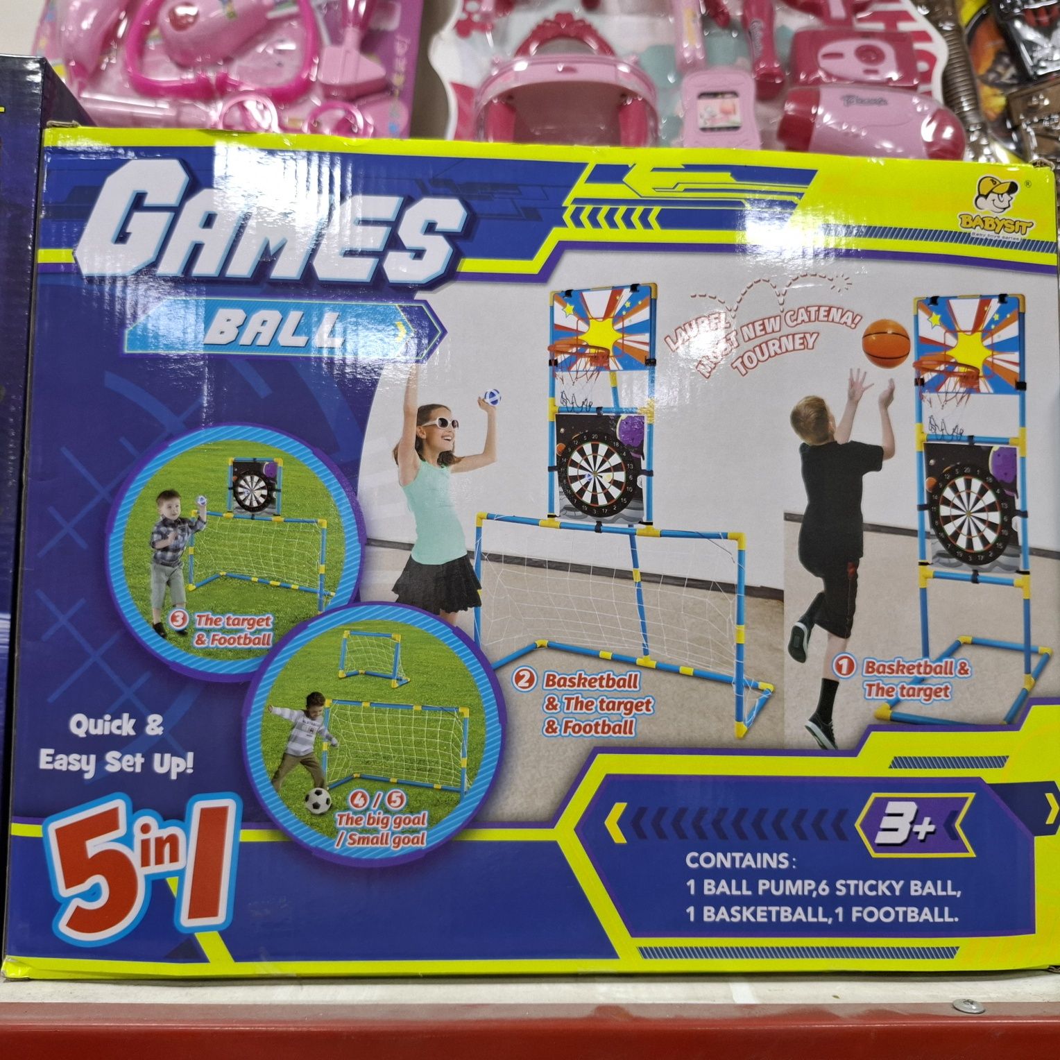 Bolalar uchun konstruktor komplekt o'yinchoq futbol basketbal uchun