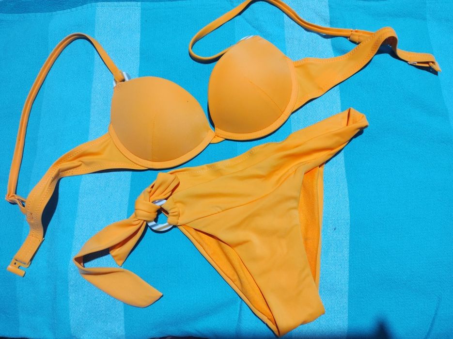 Costum de baie portocaliu XS S cupa A B Super push up 2 piese Yamamay